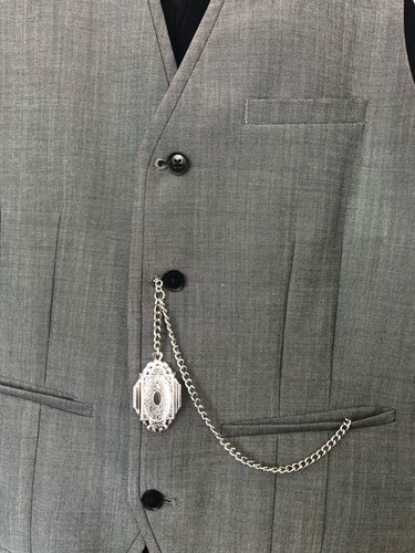 Single albert silver plated - silver,