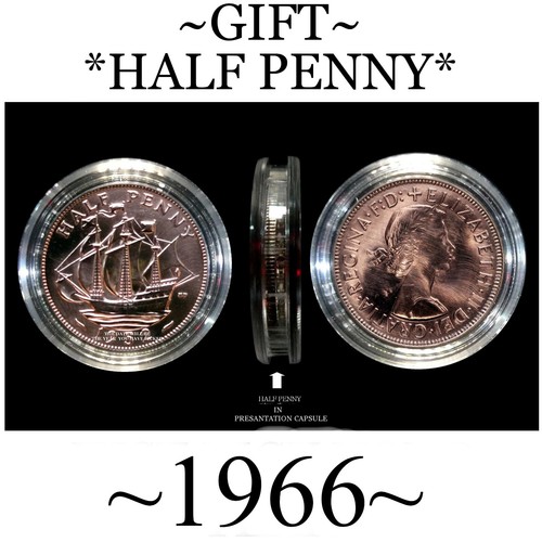 1966 half penny ideal for - ideal,
