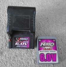 Nikko 6V 6.0V NI-MH Quick Charger plus UNTESTED BATTERY RC Free UK P+P READ DESC