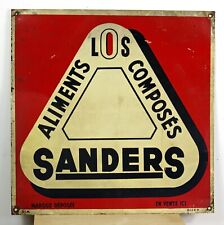 Vintage French Advertising Sign - 40cm Metal Wall Sign Sanders Sign Plaque Gift