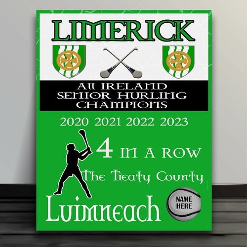 Personalised limerick row - limerick, in