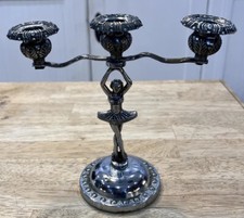 Art Deco Lady Chrome Candle