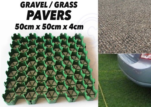 Gravel grass grid paver - gravel,