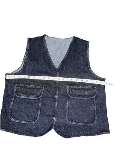 Denim blue waistcoat - denim, size