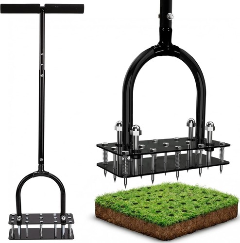Heavy duty lawn aerator with - heavy,