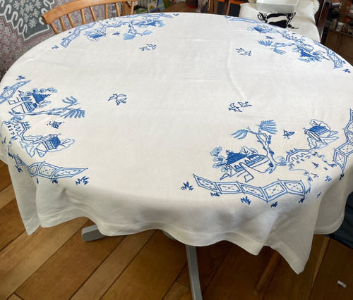 Vtg hand embroidered white - vtg,