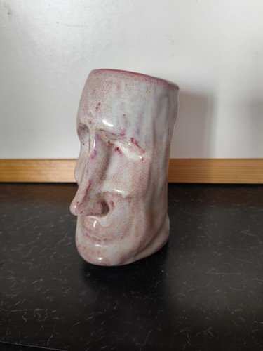 Unique handmade glazed tiki - unique,