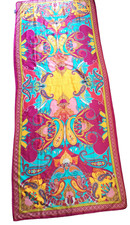 Powder Ladies Scarf wrap shawl  Large.Multicoloured Turquoise Brown. Autumn