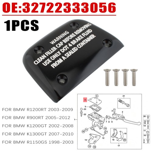 Brake fluid reservoir cap - brake,