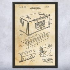 Radio Cabinet Patent Wall Art: Patent Prints