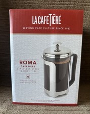 La Cafetiere Roma 12 Cup Cafetiere Stainless Steel