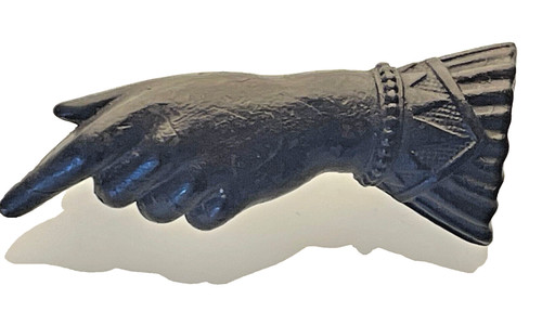 Victorian vulcanite hand - vulcanite,