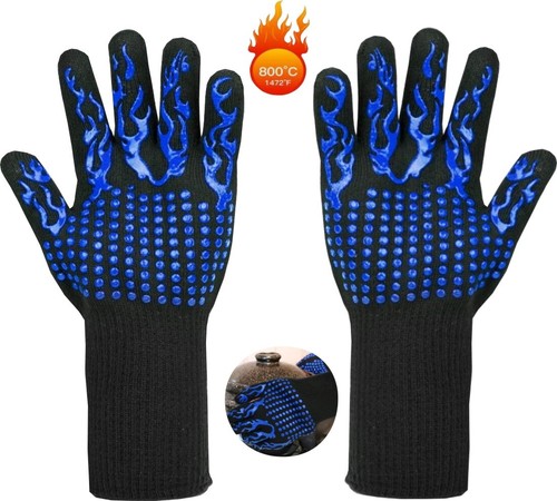 Bbq gloves oven - oven, leather