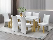 Sale 7-Piece White Velvet &