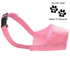 Sprocker  Spaniel Dog Muzzle Pink Puppy Pet Training Aid Anti Bite Barking Guard