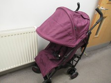 Cuggl lightweight folding pushchair ,colour Mulberry, with all weather  cover