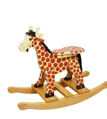 Rocking giraffe wooden - rocking,