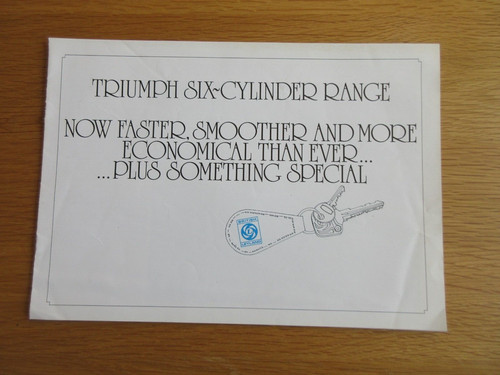 Triumph six cylinder - cylinder, range