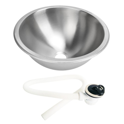 Stainless steel round sink - stainless,