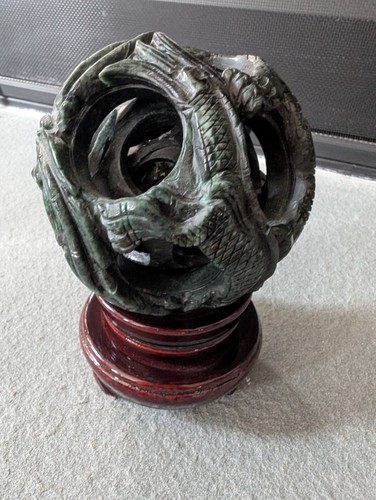 Decorative dark green jade - dark,
