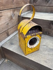 Vintage BAT Road Danger Traffic Paraffin Lantern Safety lamp with burner