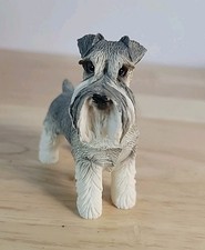 Schnauzer Figurine White And