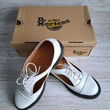Doc Dr Marten White Leather Mary Jane Buckle Shoes Women Size 3 