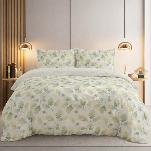 Fresh green reversible duvet - green,
