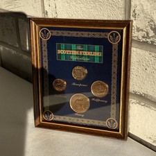 🌟 Scottish Sterling Coin Collection 1927-1967, Framed coinage DE4 3NS 2002 🌟