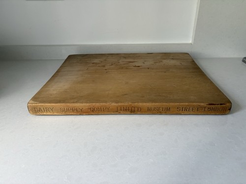 Antique bread board dairy - antique,