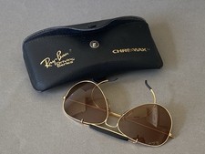 Rare vintge USA RAY-BAN OUTDOORSMAN SUNGLASSES Driving Series CHROMAX gold plate
