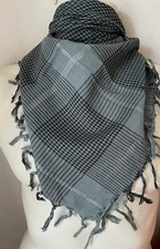 Scarf square grey black - scarf,