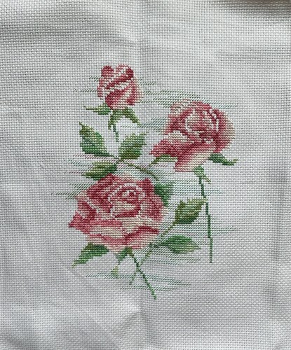 Completed cross stitch - completed,