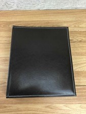 Black Faux Leather Photo Album 30 Self Adhesive Sheets Scrapbook Memory Book