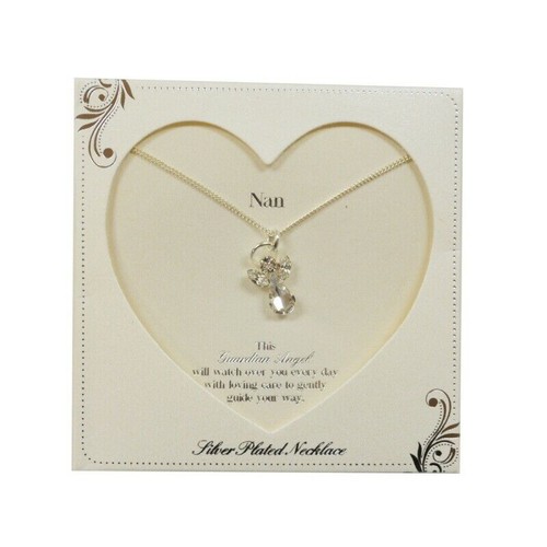 Guardian angel necklace with - necklace,