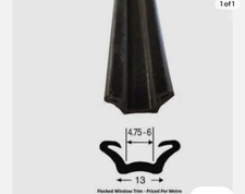 Flocked window channel rubber