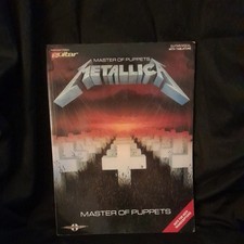 Master Of Puppets Metallica G/V With Tablature METAL ROCK HAL LEONARD 1988