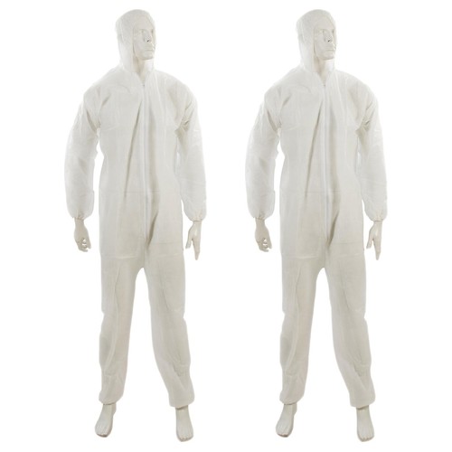 White disposable overalls suit - white,
