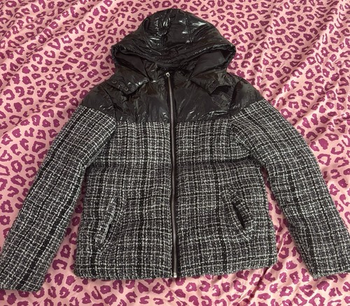 Misguided boucle puffer coat - boucle,
