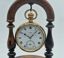 ANTIQUE CYMA ROLLED GOLD POCKET WATCH 50 MM. / U058