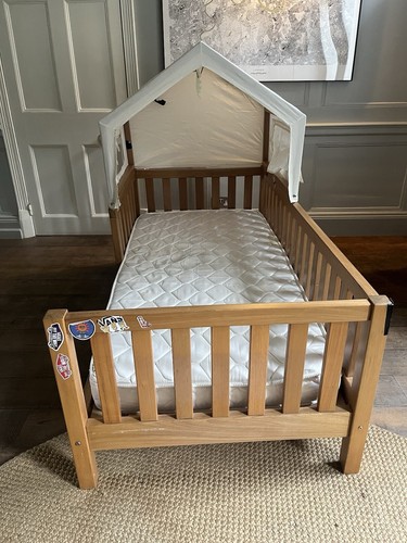 Child wooden canopy bed - child’s,