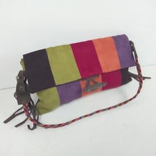 Frangi Suede Handbag  Plaid