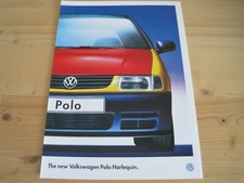 VOLKSWAGEN POLO HARLEQUIN CAR BROCHURE 1996 in English VW Group UK Market