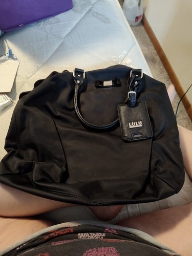 Lulu guinness black bag with - bag,