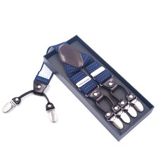 Adjustable Navy Polka Dot