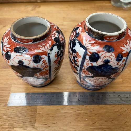 Pair antique japanese imari - pair,