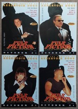 Pulp Fiction 4 x Original Advance Unfolded Posters Complete Set 13 ¼ x 20 inches