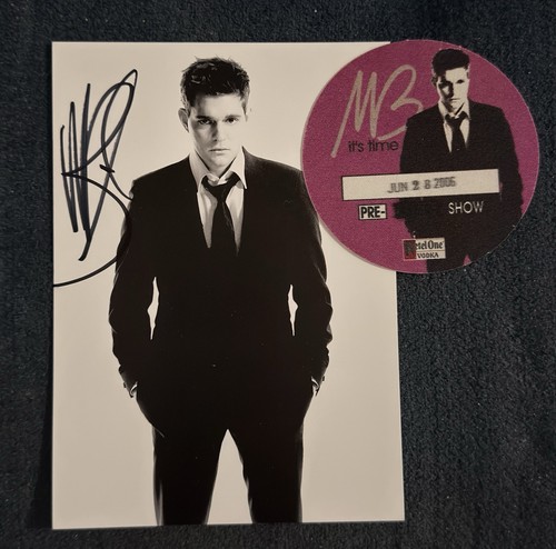 Michael buble signed 5x7 - buble,