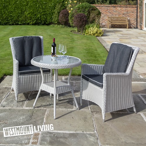 Rattan effect bistro set - bistro, 3