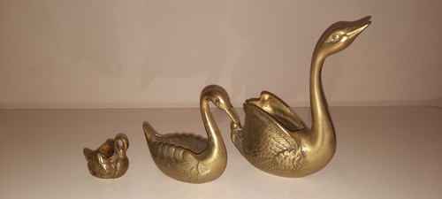 Vintage trio solid - of, brass